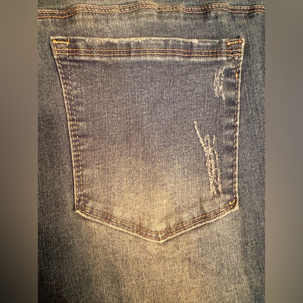 Indigo Poppy Distressed - Size 16 - Fun, Stretchy, Comfortable - Picture 9 of 13